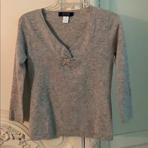 GARFIELD & MARKS OPTIONS CASHMERE 3/4 slv sweater